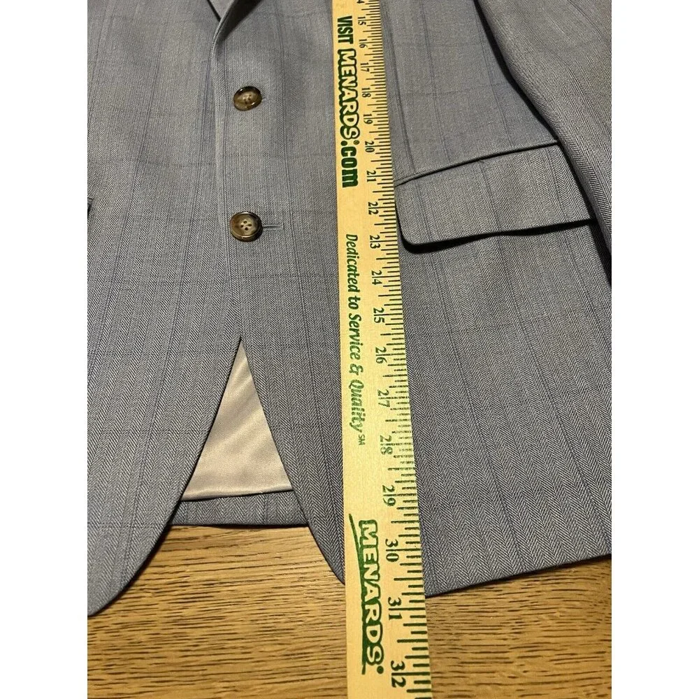 Lauren Ralph Lauren Blazer Men’s 40R‎ Blue Silk Wool Blend Career Classic